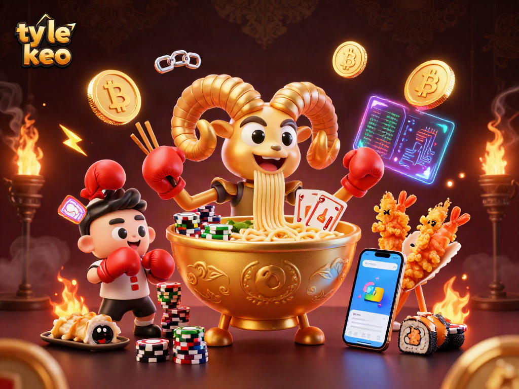 Win big with ty le keo in a vibrant, cartoon-style casino atmosphere full of action.