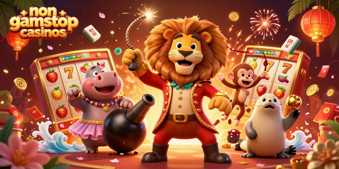 Experience vibrant gameplay at non gamstop casinos with energetic characters and colorful symbols.