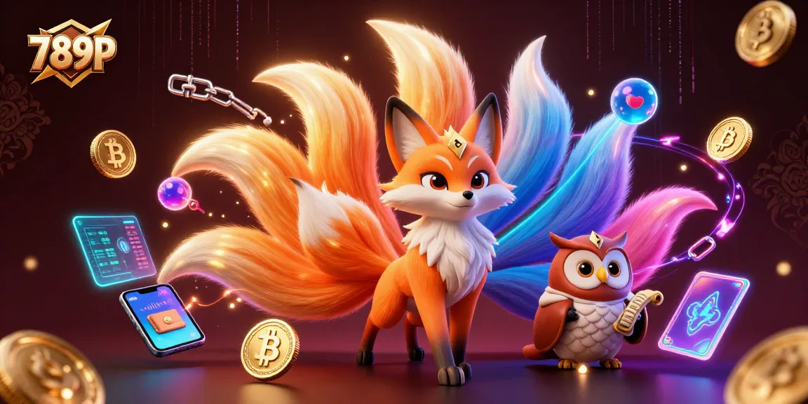 Experience the vibrant world of 789P with dynamic 3D casino elements and spirit characters.